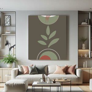 Abstract Plant Art | Modern Home Decor | Minimalist Green Print l High Quality